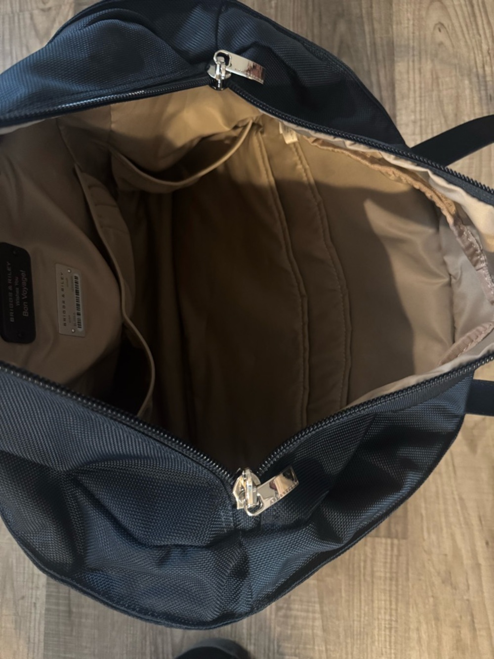 Briggs & Riley Black Tote with Gold Hardware - Picture 2 of 5